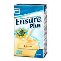 Abbott Nutrition Ensure Plus, Banana, 200ml Tetrapak, 27/Carton Carton