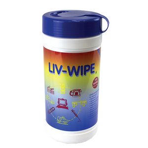 BULK BUY DISCOUNT, Liv-Wipe Antibacterial Alcohol Wipes, 70pct Isopropyl Alcohol Sanitiser, 21 x 14cm, 100/Tub, 120 TUBS DEAL Each
