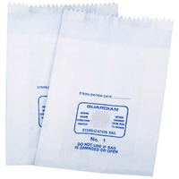 Guardian Autoclave Steam Sterilization Medical Paper Bags, No. 4 Satchel, 340 x 255 x 55 mm, 57 GSM, Biodegradable, 500/Carton Carton