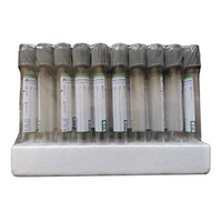 Livingstone Blood Collection Plastic Tube with Fluoride/Oxalate, 5mL, 13 x 100mm, Grey Non Spill Cap, 100/Pack Box