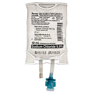 Baxter Intravenous IV Infusion 0.9% Sodium Chloride Bag