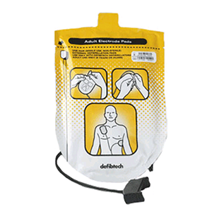 Defibtech Lifeline Adult Defibrillator Pads Package, for Lifeline AED/Fully & Semi Auto, 1 Pair Each