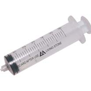 Livingstone Syringes with White Plunger
