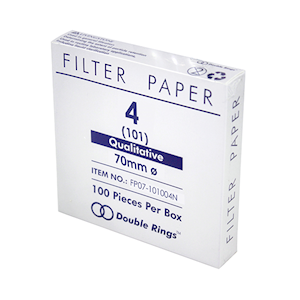 Livingstone Qualitative Filter Paper, No. 101 (No.4), 70mm Diameter, 8~10um Pore Size, Fast Speed, Biodegradable, 100 Pieces/Box Box