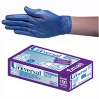 Out of Date, Universal Vinyl Gloves, Low Powder HACCP, Recyclable 4.5g Small Blue 100/Box 1,000/Carton Price Discounted While Stocks last Carton