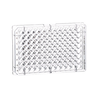Greiner Bio-One Cell Culture Plate, 96 Wells, with Lid, Flat Bottom, Sterile, 100 Pieces/Carton Each