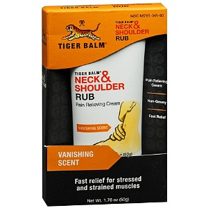 Out of Date, Tiger Balm Neck and Shoulder Rub, 50 Grams, EA , Original Unopened Condition, Price Discounted, While Stocks last Each