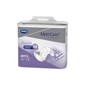 Hartmann Molicare Premium Elastic 8 Drops, 115 - 145cm, 3220ml, Large, 24 Pieces/Pack, (165473) Pack