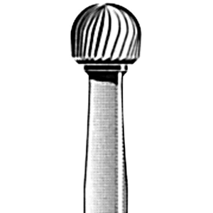 Jet 9008 Tungsten Carbide Burs, Finishing, Ball Shaped, Friction Grip, 023F, Each Each