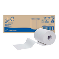 Scott Roll Hand Towel, White, 180 mm x 140 metres, 8 Rolls/Carton Carton