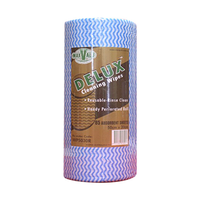Maxvalu Delux Cleaning Wipes 50 x 30cm, Blue, 85 Sheets/Roll, Loose Roll Roll