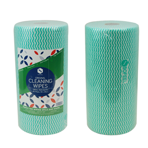 Sofeel Original Microfibre Heavy Duty Super Cleaning Wipes, 30cm Width, Perforated Every 50cm, HACCP, Green, 85 Cloths/Roll, Loose Roll Roll