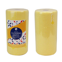 Sofeel Original Microfibre Heavy Duty Super Cleaning Wipes, 30cm Width, Perforated Every 50cm, HACCP Yellow 85 Cloths/Roll 6 Rolls/Carton Carton