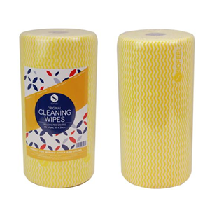 Sofeel Original Microfibre Heavy Duty Super Cleaning Wipes, 30cm Width, Perforated Every 50cm, HACCP Yellow 85 Cloths/Roll 6 Rolls/Carton Carton