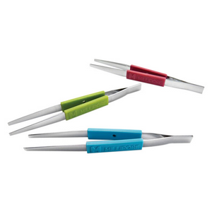 Filter Forceps, Blunt End, 302 Stainless Steel with Polypropylene Handle, 3/Pack Pack