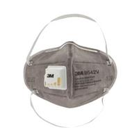 3M Particulate Respirator 9542V P2, with Valve and Nuisance Level Organic Vapour Relief, Non-Therapeutic use, 20 Pieces/Box