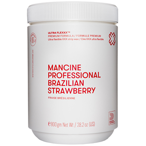 Mancine Strip Wax, Ultra Flexxx Brazilian Strawberry, 800 grams, Each Each