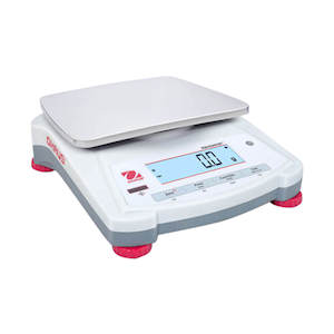 Ohaus Navigator Portable Balance, 620 Grams Capacity, 0.1 Gram Readability, 144mm x 190mm Pan, Stainless Steel Pan, Each Each
