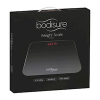 Bodisure Weight Scale, Measures up to 180kg Weight, 100g Increments, Auto On/Off, Modern Slim Design, LED Display, Each (BWS100) Each