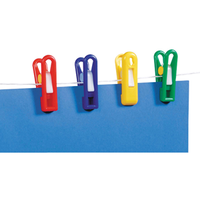 Painting Pegs, Assorted Colours, 70 x 22mm, Recyclable Plastic, 12 Pieces/Pack Pack