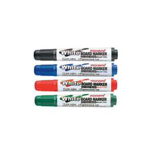 Penline Monami 4364 Whiteboard Marker, Bullet Point, 4mm, Green, Each Each