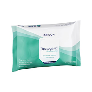 Rectogesic Cleansing Wipes, 20 x 19.5cm, 25 Sheets/Pack Pack