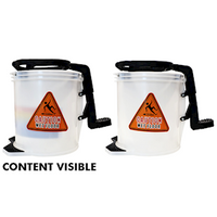 Livingstone Mop Wringer Bucket, Wide Mouth, 16 Litres, All Plastic, Clear, Each Each
