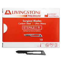 Out of Date, Liv Premium Surgical Scalpel Blade, Carbon Steel, Size 15, 100/BX, Original Unopened Condition, Price Discounted, While Stocks