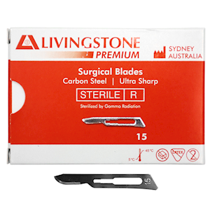 Out of Date, Liv Premium Surgical Scalpel Blade, Carbon Steel, Size 15, 100/BX, Original Unopened Condition, Price Discounted, While Stocks