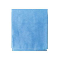 Softmed Sterilisation Wrap, 60 x 60cm, 47GSM, 100pct PP, Two Layers, Lightweight, Lint Free, Single-use, Blue/White, 2/Pk, 240 Wraps/Carton Carton