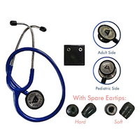 Livingstone Cardiology Legend 3 Combo-Head Adult and Paediatric Dual Head Chest Piece Stethoscope, Highest Acoustic Sensitivity, Blue Each