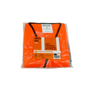 Livingstone High Visibility Safety Vest with H Back Reflective Pattern