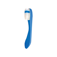 Livingstone Flexible Toothbrush, Dupont Nylon 612, 11cm, Blue, 1 Piece/Recyclable Paper Pouch Bag