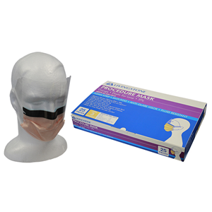 Liv Face Mask with Visor, Level 3, with Foam Strip, Anti-Fog, Fog Free, Earloop, Latex Free, Non-Therapeutic, Orange, No Fibreglass, 25/Box Box