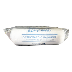 Livingstone Soft-Wad Orthopaedic Undercast Padding Bandage, 15cm x 3m, Non-Sterile, Natural White, Loose Roll Only Each