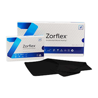 Zorflex Wound Contact Layer, 10 x 10cm, Sterile, Black, 10 Pieces/Box Box