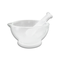 Lincon Mortar and Pestle, 150mm Diameter, Soda Lime Glass, 2/Box Box