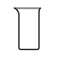 Bomex Beaker, 1000ml, Tall Form, Graduated with Spout, Borosilicate Glass, Each Each