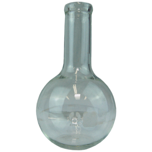 Livingstone Flat-Bottom Spherical/Boiling Flask, 100ml, Glass, Clear, Each Each
