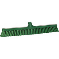 Green, Soft Stiff Broom Brush W/D, 600mm, Ea Each