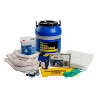 3M Oil and Petroleum Sorbent Response Spill Kit, 45L, Drum, Each Kit