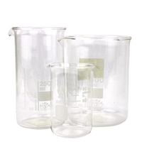 Simax Beaker, 250ml, Low Form, Graduated with Spout, Borosilicate Glass, 70 (Diameter) x 95 (Height) mm, European, Each Each