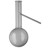 Flask Glass Fractionating Arm Automatic Mid Neck 500ml European Each