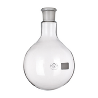 Flask, Round Bottom, 250ml, 25/40 Socket Joint, 145mm Height x 85mm Diameter, Borosilicate Glass, Each Each