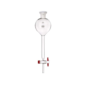 Simax Separating Funnel, Acc. to Gilson, with 19/26 Socket Joint Stopper, Teflon Stopcock, Key No. 2, 100mL, Boro Glass, European, Each Each