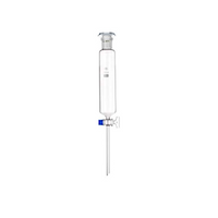 Simax Separating Funnel, Cylindrical, with 19/26 Socket Joint Stopper, Key No. 2, 50mL, Stem 9 x 150(H)mm, Boro Glass, European, Each Each