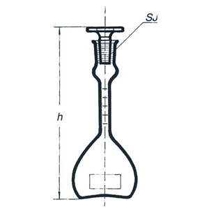 Bottle Glass Gravity Reischauer 25ml. Socket Joint 10/13 European Each