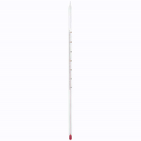 Livingstone Laboratory Thermometer, Red Spirit, -10 to 50degC, 1deg Division, 300mm Length, Each Each