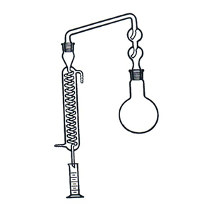 Simax Glass Apparatus Distilling Acc. Maruson, with Splash Head and Bulb, 1000(H) mm, Socket Joint 29/32, Borosilicate Glass, Each Set
