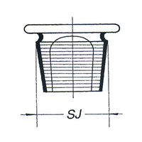 Stopper For Reagent Glass Bottle, 500ml, Socket Joint, 45/27, European, Each Each